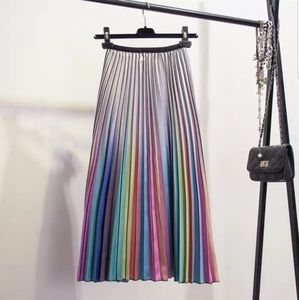 Rainbow Pleated Skirt, S/M
